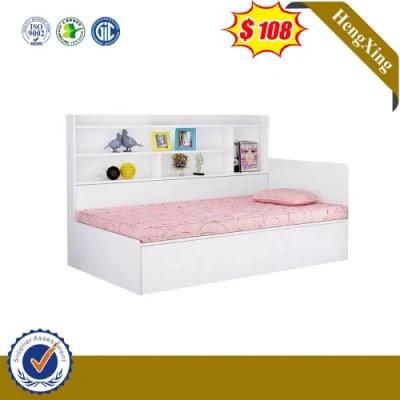 Popular Wooden Kids Bed Children with Bookshelf Bedroom Home Furniture