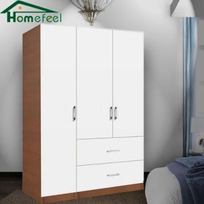 Modern Design Bedroom Wooden Clothes Wardrobe White Multi-Space Storage Wardrobe