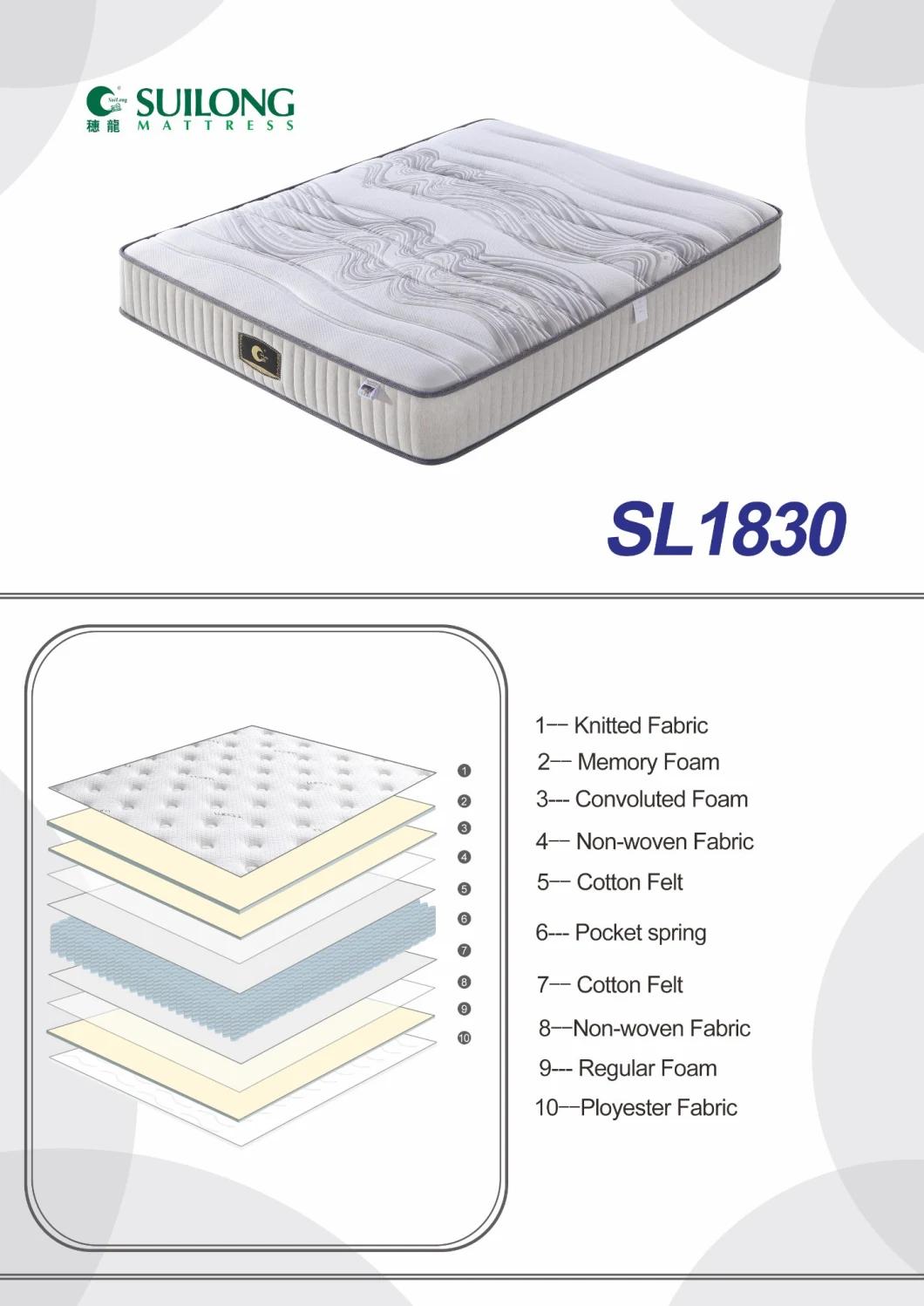 Good Sleep Mattress Rolled Mattress Memory Foam Spring Mattress