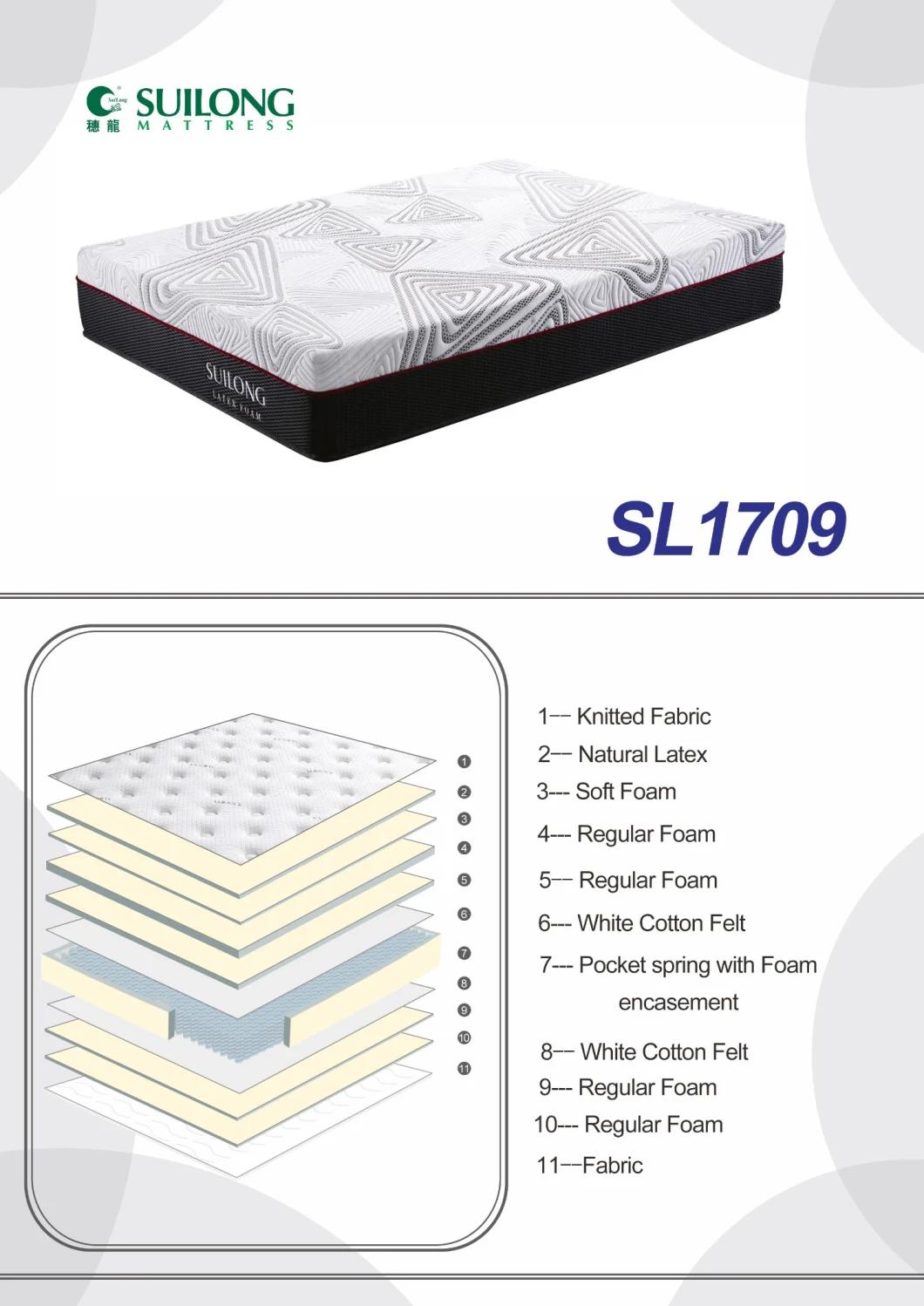 Good Sleep Mattress Hotel Used Latex Foam Spring Mattress