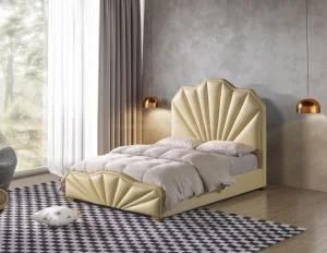 Newly Concise Crown Style Ottoman Bed