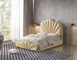 Newly Concise Crown Style Ottoman Bed