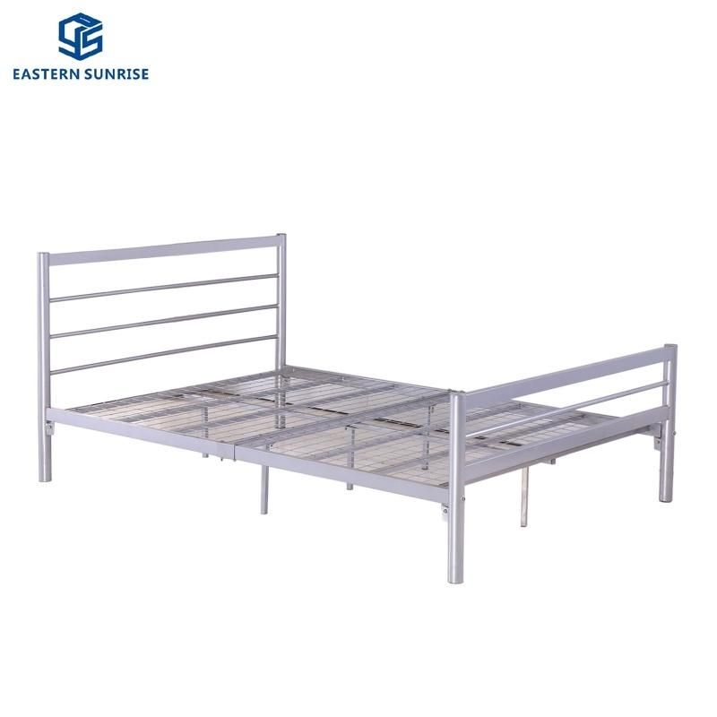 Heavy Loading Knock Down Structure Metal Single Bed for Army School