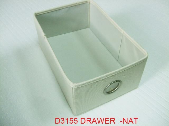 High Quality Cabinet Fabric Drawers and Metallic Tube Shelf