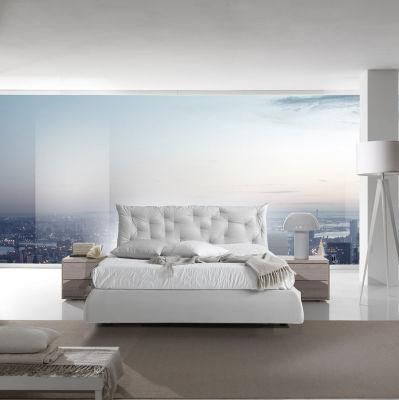 Simple Design Fabric Upholstered Bed Modern Bed Room Set Home Furniture