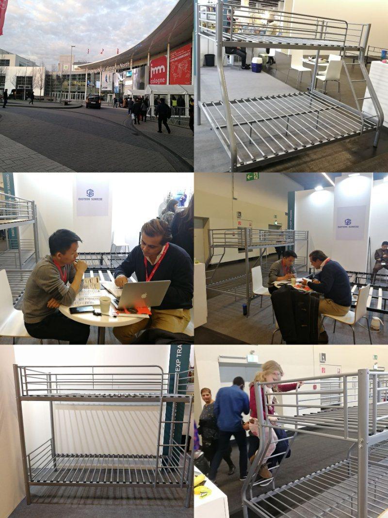 Heavy Duty Bunk Bed Frame with Side Ladder