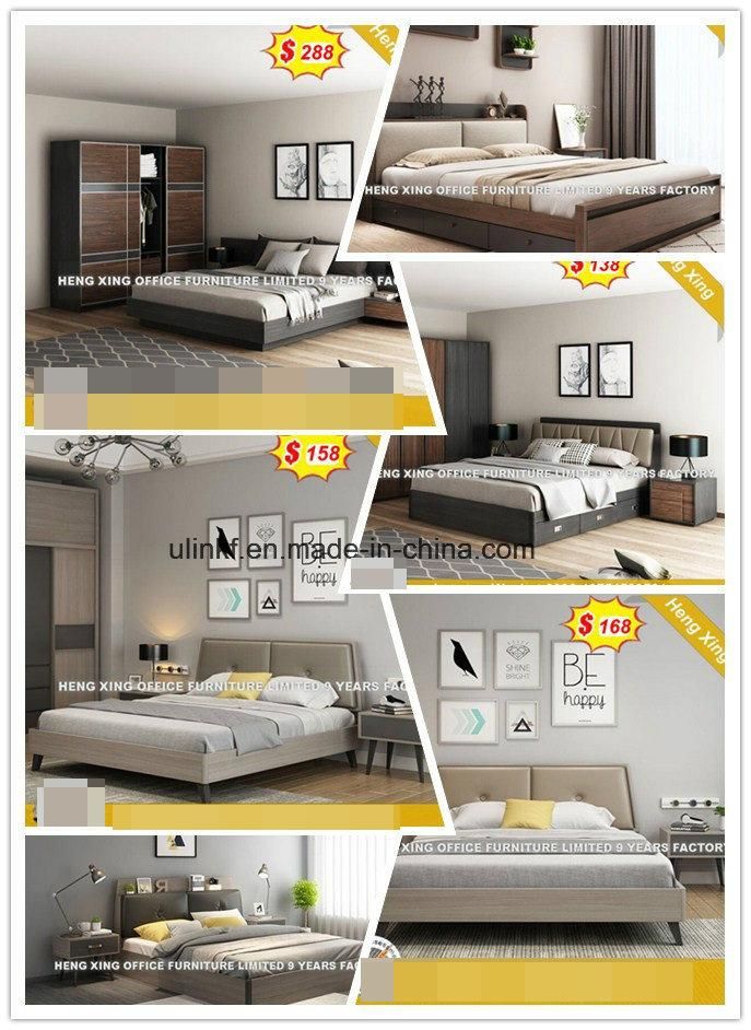 Factory Direct Wooden Frame Beds Bedroom Furniture Man′s Single Bed