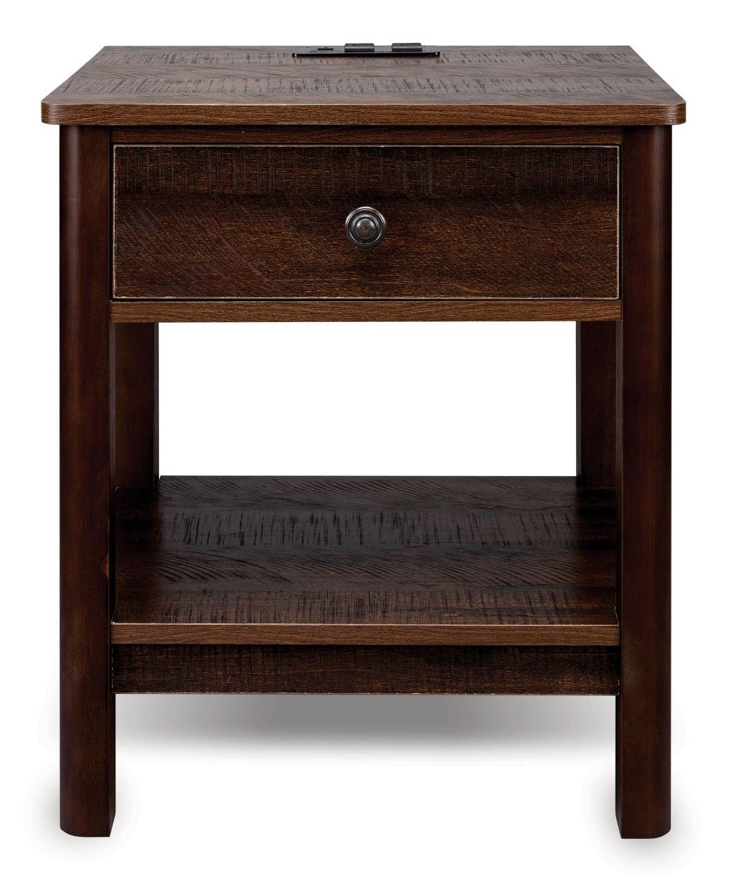 Nightstand Bedside Table Wood Table with Drawer with USB