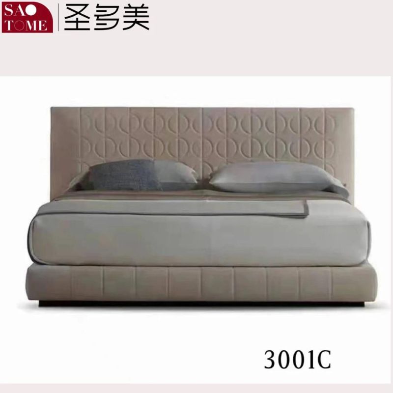 Modern Luxury Wood Metal Steel Wood Solid Wood Bed Frame Bedroom Furniture Double King Bed