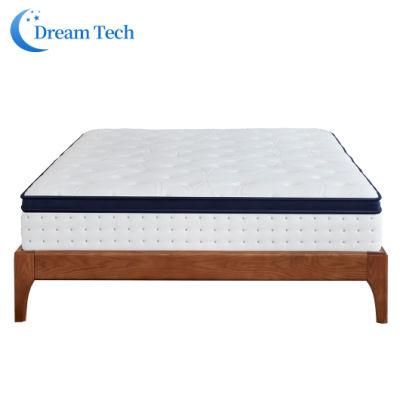 Custom Hotel Home Use Foam Queen Size Pocket Spring Mattress for Bedroom