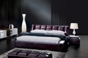 The Most Competitive Price Geniune Leather Bed (AS-07281)