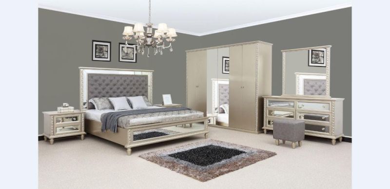 Bed Bedroom Furniture Bed Design Champange Mirror Bed