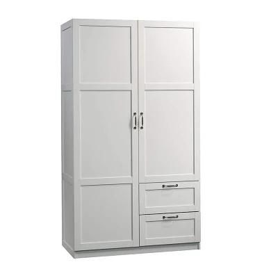Large Storage Cabinet Wardrobe Soft White Finish