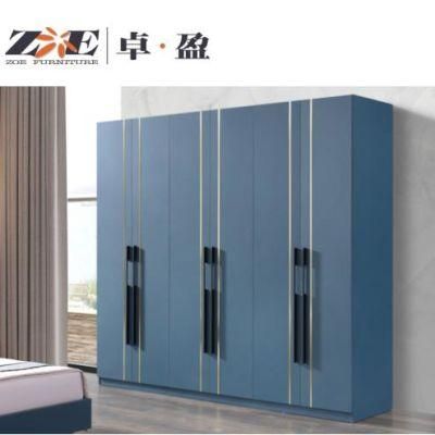 Moern Home Furniture Wholesale Wardrobe Bedroom Set 6 Door Closet Storage Cabinet