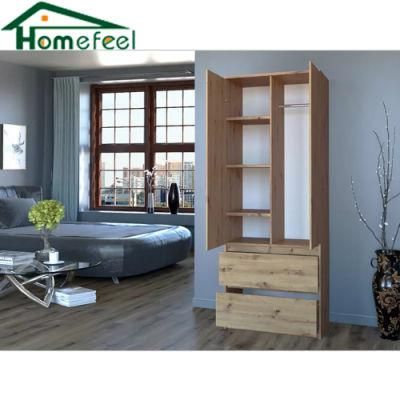 Modern Wooden Minimalist Design Bedroom Home Furniture Storage Wardrobe Wholesale