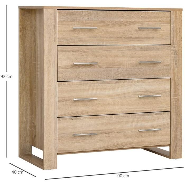 Nice Wooden Oak Color Furniture Chest of Drawer Storage Console Cabinet (HF-WF210729)