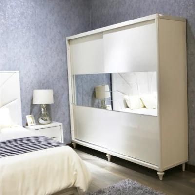 Modern Furniture Bedroom Closet Sliding Door Wardrobe with Mirror
