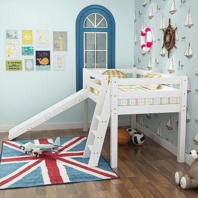 Midsleeper Cabin Bunk Bed with Slide Kids Bedroom Set