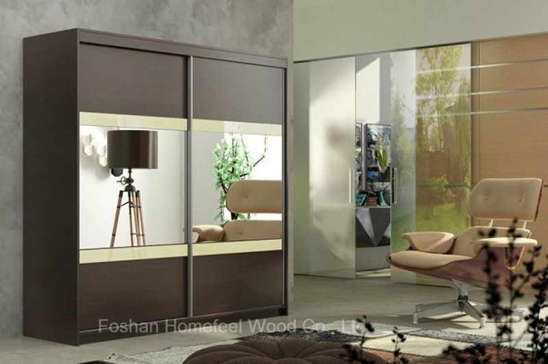 High Quality Mirror Sliding Door Bedroom Closet (HF-EY012)