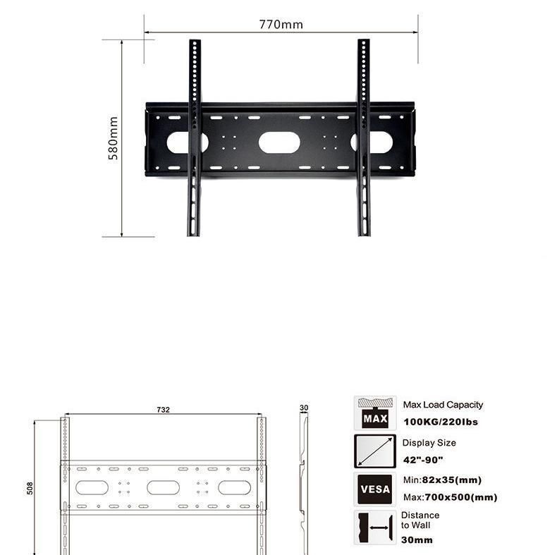 TV Stands for 42 Inches - 90 Inch and 100kg Load Bearing