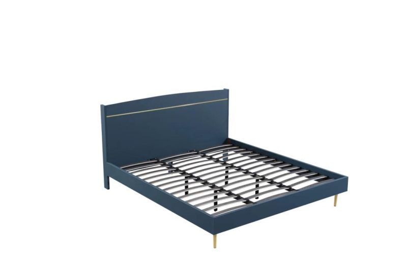 Special Design Blue Color Wardrobe with 4 Doors