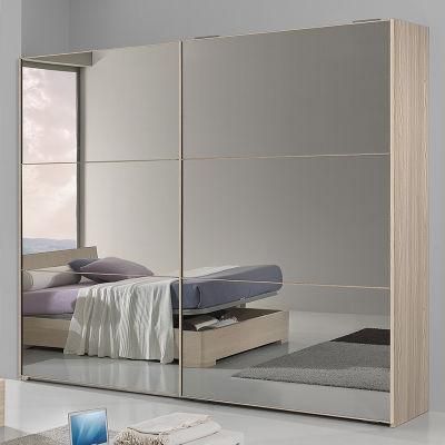 Full Mirrored Bedroom Furniture Sliding Wardrobe