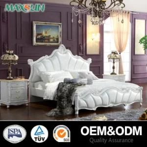 Classical Luxury Italian Leather Bed /Americal Fireproof Bedroom Set