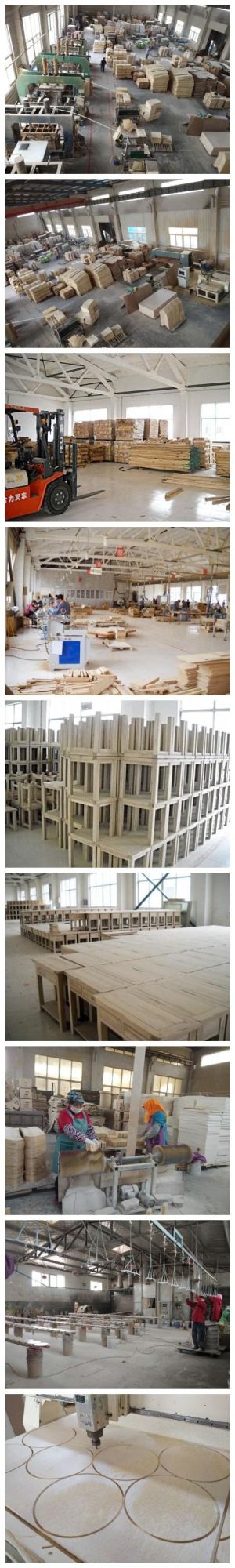 Wooden Furniture White Solid Wood Bunk Bed