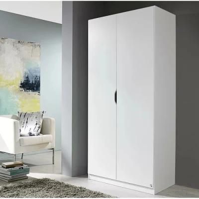 Modern MDF Wooden Bedroom Clothes Storage 2 Door Wardrobe (HF-WB44)