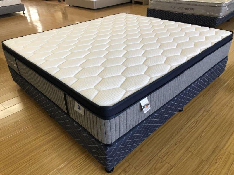 Luxury Visco Memory Foam Spring Mattress Five Zones Pocket Spring Mattress Vacuum Rollv up in Box for Online Sales