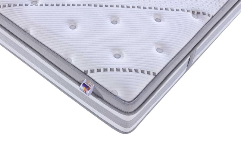 Hotel Furniture Bed Queen Size Knitted Fabric Spring Mattress
