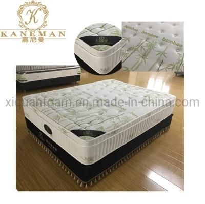 Super Luxury Mattress 14inch Bamboo Mattress Zone Pocket Spring Mattress