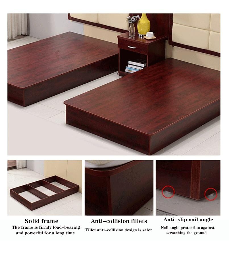 Customization 5 Star Classical Design Luxury Bedroom Furniture Hotel Bed