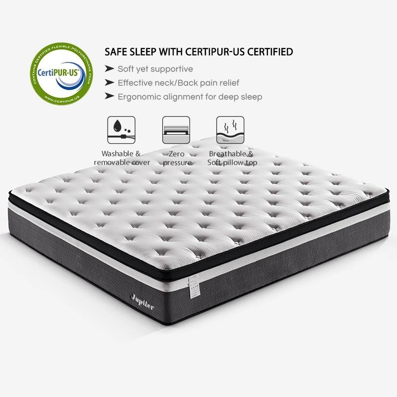 Latex Home Rolled High Quality Bed Foam Memory Spring Mattress