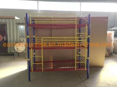 Multi Color High Quality Triple Bunk Bed with Ladder Efficient and Convenient