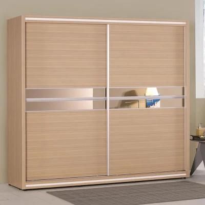 Wooden Mirror Sliding Wardrobe 20DC006 Home Hotel Furniture Wardrobe