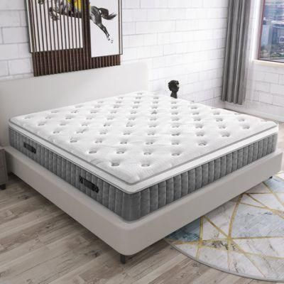 Modern Bedroom/Hotel/Home Furniture-Set King-Size Soft Latex-Memory-Foam Fabric Pocket-Coil-Spring Mattress