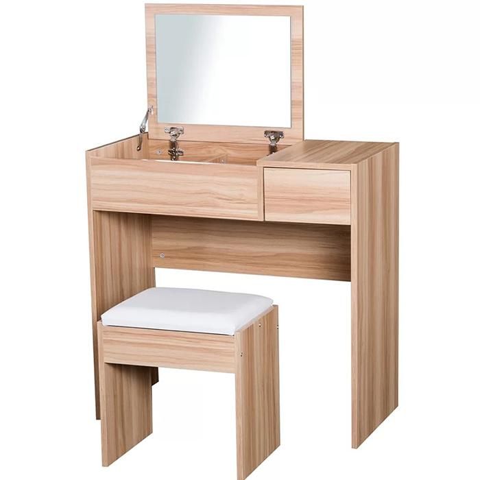 Wholesale Modern MDF Bedroom Dressing Table with Mirror (HF-WF06011)