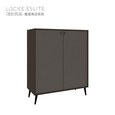 High Quality Fashion Minimalist Style Double Door Symmetrical Shoe Cabinet
