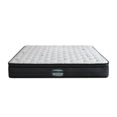 Hotel Double-Bed 5-Zoned-Pocket-Coil-Spring Latex Memory Foam Tencel Fabric Mattress