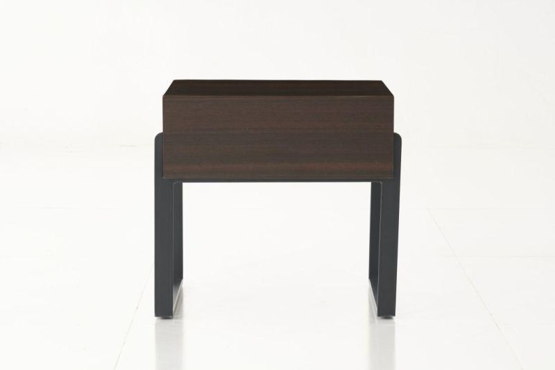 FL42 Night Stand/Eucalyptus Veneer / Steel Base Coating /Modern Furniture in Home and Hotel