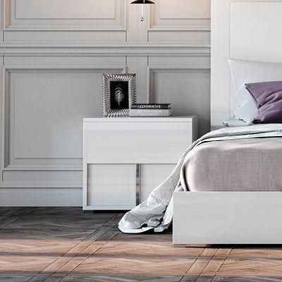 Nova Italian Bedroom Furniture 2 Ns Modern White Nightstand with Soft Closing Hardware
