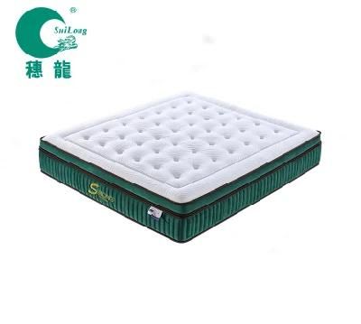 Green Double Pocket Spring Luxury Soft Mattress for King Bed (SL2004)