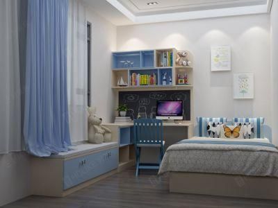 Solid Wood Modern Children Room Bedroom Sliding Door Safety Wardrobe