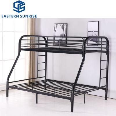 Twin/Full Metal Bunk Bed, Sturdy Metal Frame with Ladder and Safety Rails