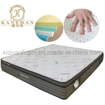 Luxury Ice Silk Mattress 12inch Latex Pocket Spring Mattress Bed Mattress in Box