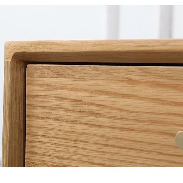 Oak Locker Bedroom Two Drawer Bedside Table Nightstand Cabinets