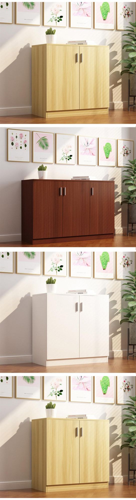 Shoe Cabinet Balcony #Modular Shoe Storage High Glossy #Furniture Make of Melamine Paper OEM Ama-0173-2