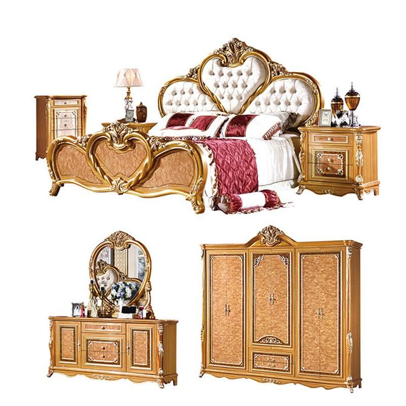 Hot Sales Antique Carved Wood Bedroom Furniture Sets for Sale