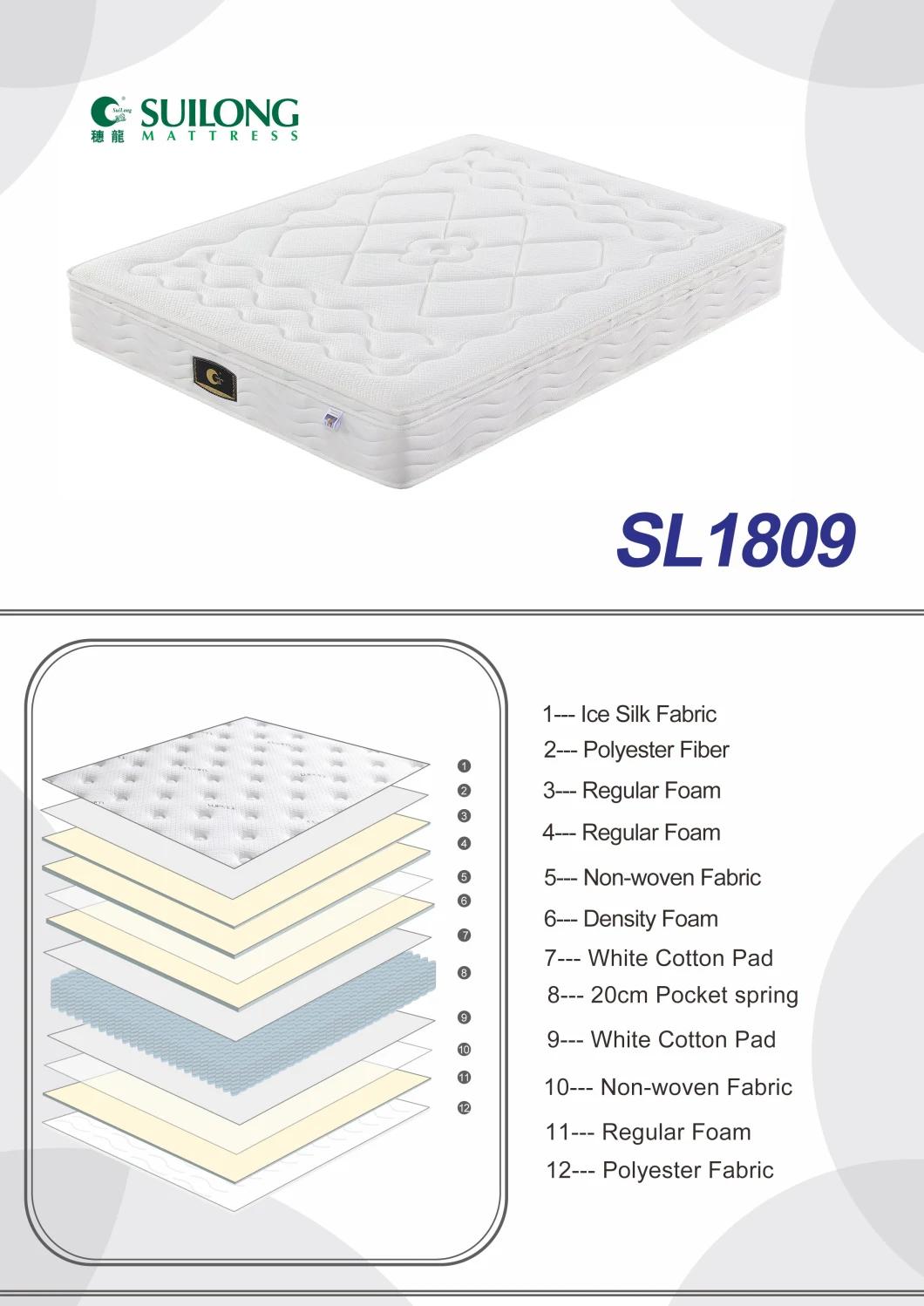 Good Sleep Comfortable Mattress Bedroom Furniture Spring Mattress